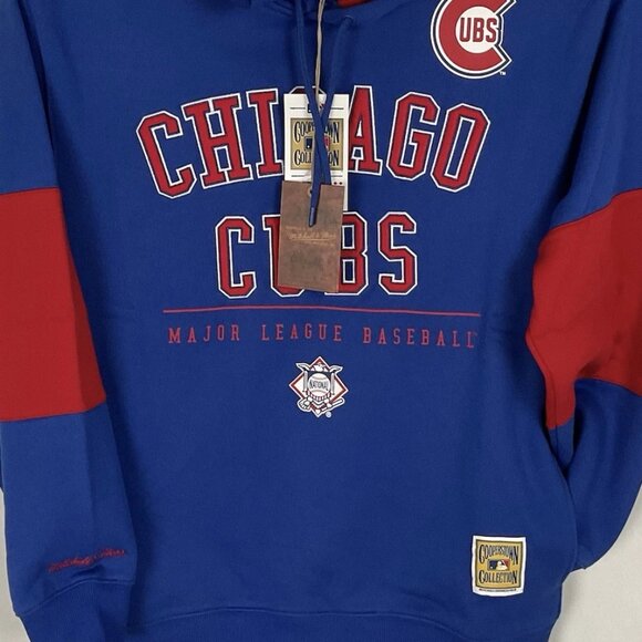 Mitchell & Ness Other - Chicago Cubs Mitchell & Ness MLB Retro Logo Fleece Hoodie Large Blue